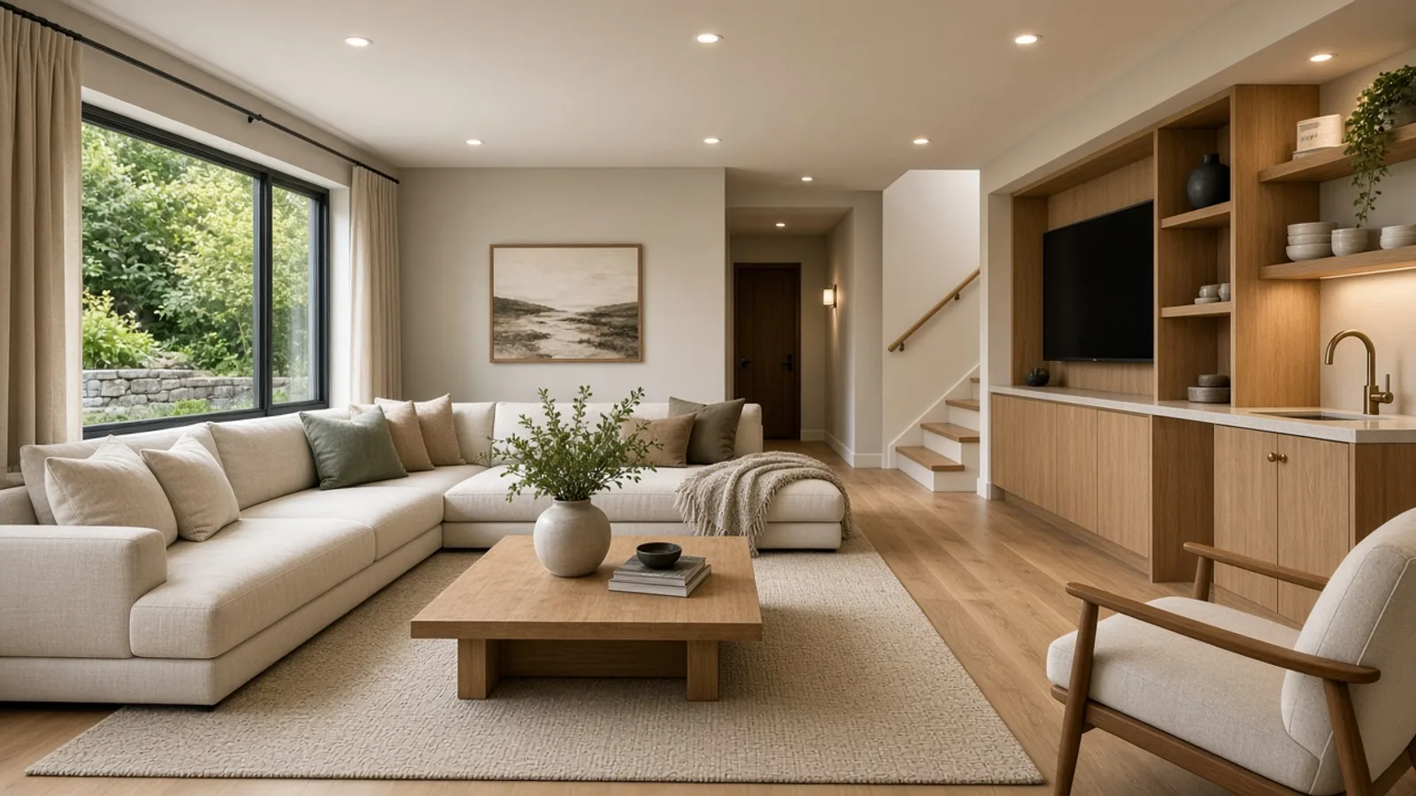 Editorial photograph illustrating Basement Renovation Cost in Vancouver