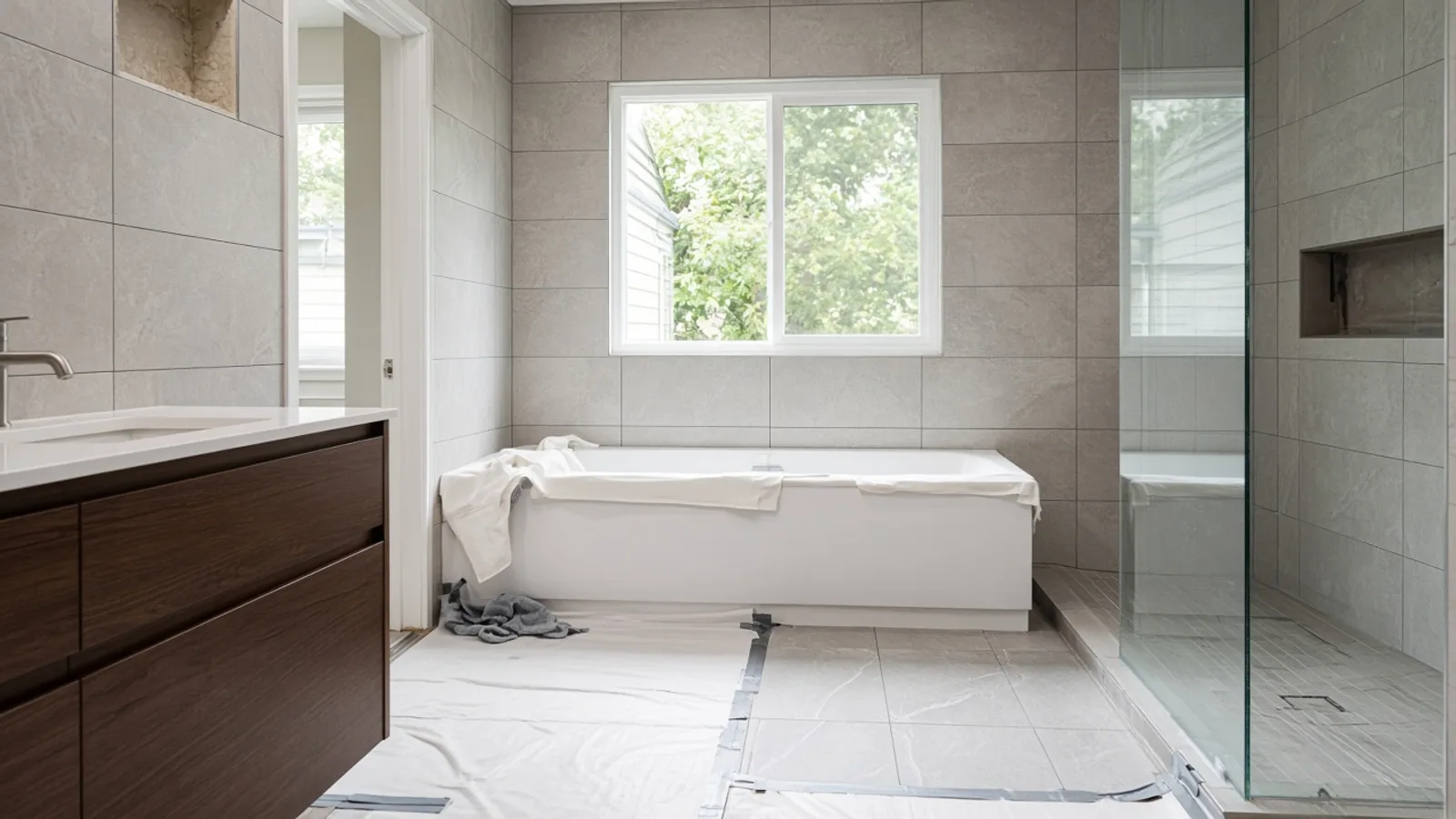 Editorial photograph illustrating How Long Does a Bathroom Renovation Take in Vancouver?