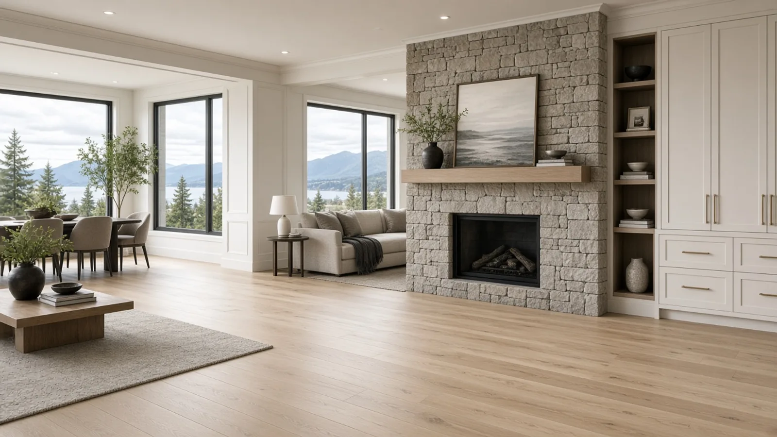Editorial photograph illustrating Hardwood vs Engineered Hardwood in Vancouver's Climate