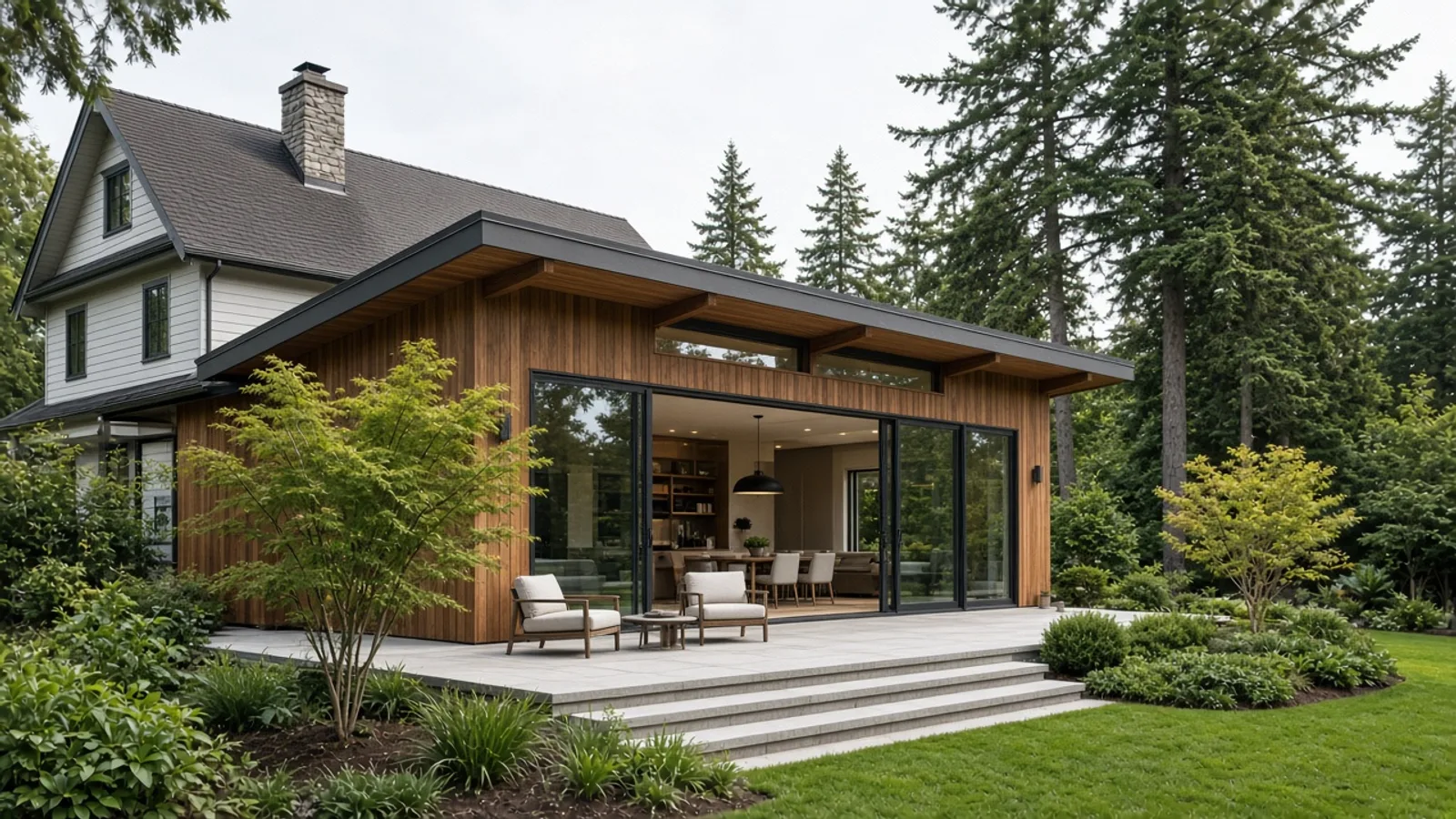 Editorial photograph illustrating Home Addition vs Basement Renovation in Langley