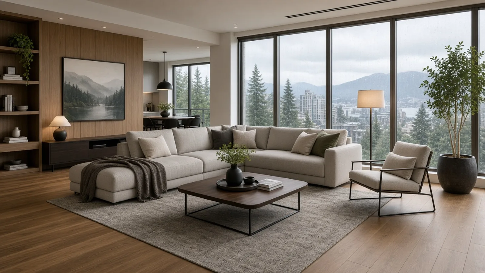 Editorial photograph illustrating Luxury Vinyl Plank vs Laminate Flooring for Vancouver Homes