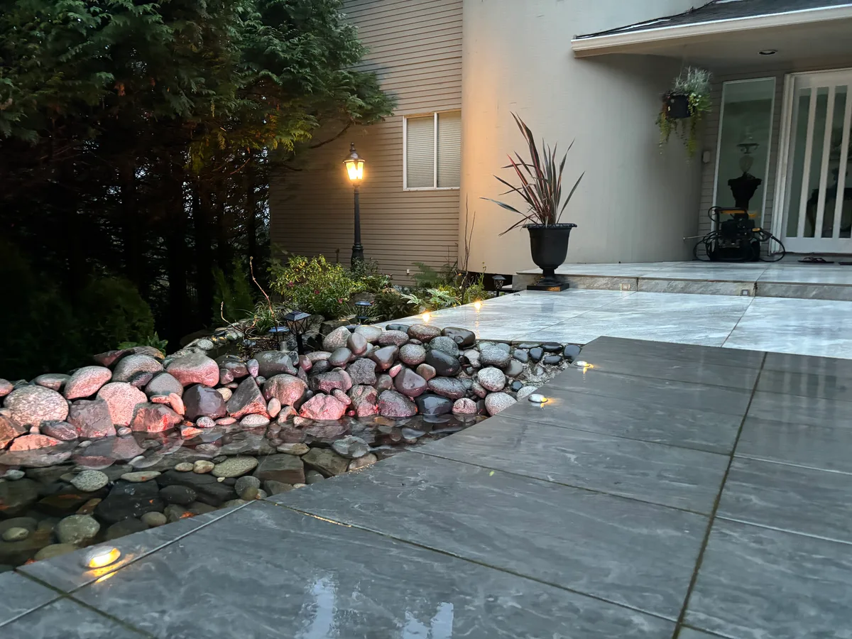 West Vancouver Garden Pond, Paths & Night Lighting, West Vancouver