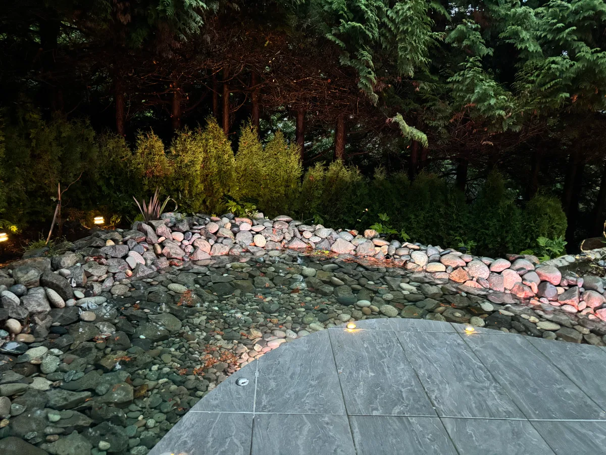 West Vancouver Garden Pond, Paths & Night Lighting, West Vancouver
